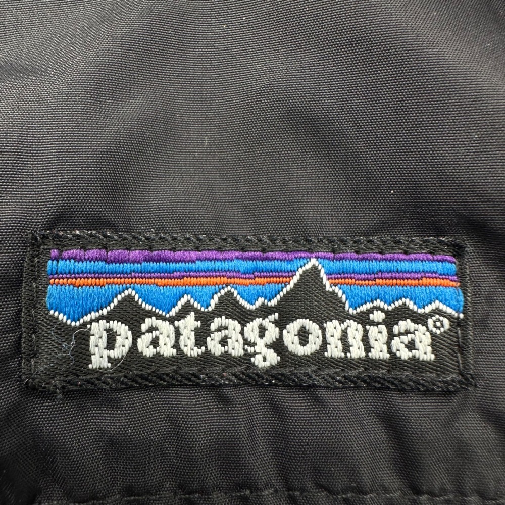 Patagonia Shelled Synchilla Jacket Black Grey Fleece Lined Bomber Women's Small - Picture 3 of 16
